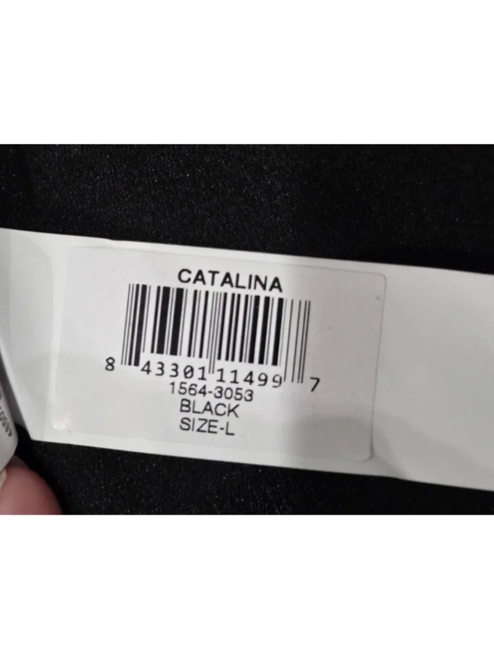 Dress The Population Catalina Crepe VNeck Black Fit & Flare Cocktail Dress L NWT - Picture 10 of 13